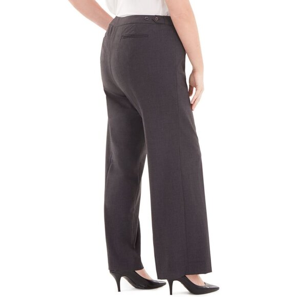 Calvin Klein Plus Size Highline Straight-Leg Dress Pants - Picture 3 of 3